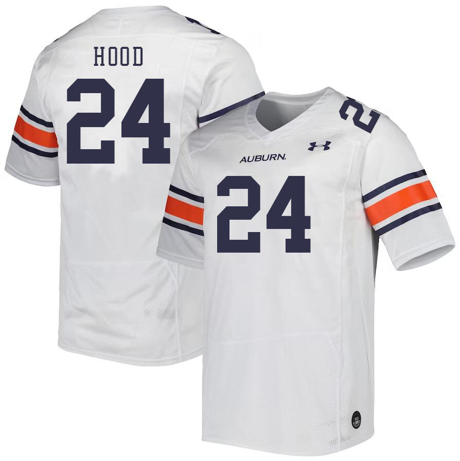 Men #24 Colton Hood Auburn Tigers College Football Jerseys Stitched Sale-White - Click Image to Close